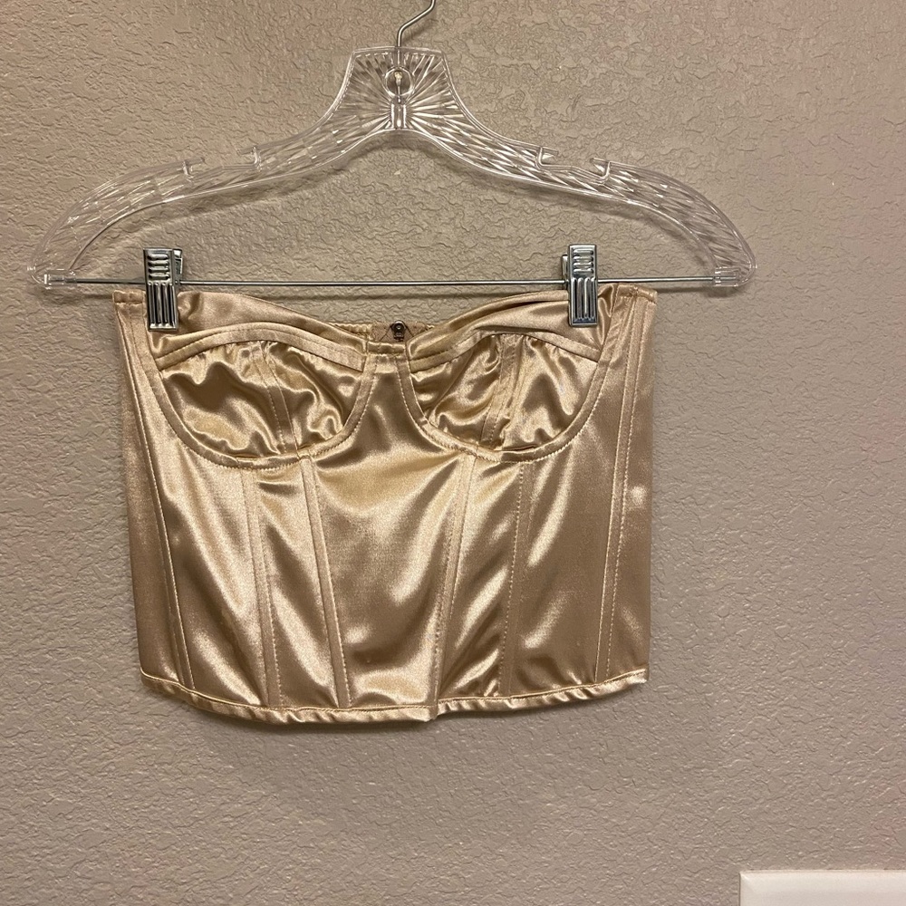 Satin corset top